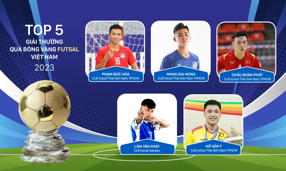 Tốp 5 Quả bóng vàng futsal đều xứng đáng