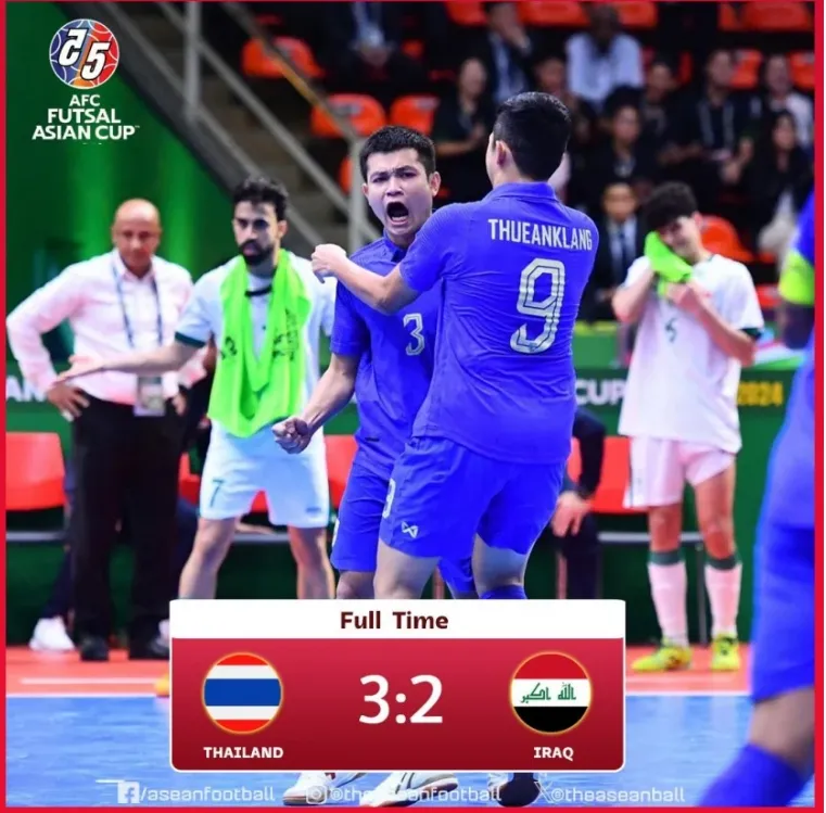 Thái Lan ngược dòng ấn tượng trước Iraq