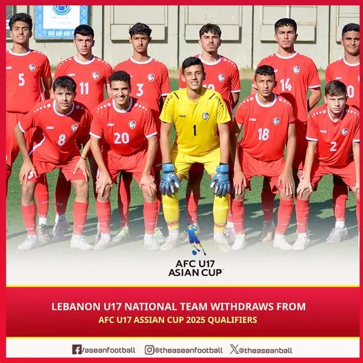 U17 Lebanon rút lui, việc xét suất vớt vào VCK thêm khó lường