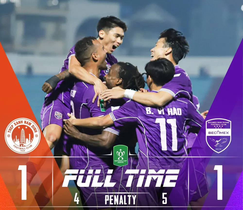 B.Bình Dương có chiến thắng trong ngày ra mắt tân HLV Công Mạnh