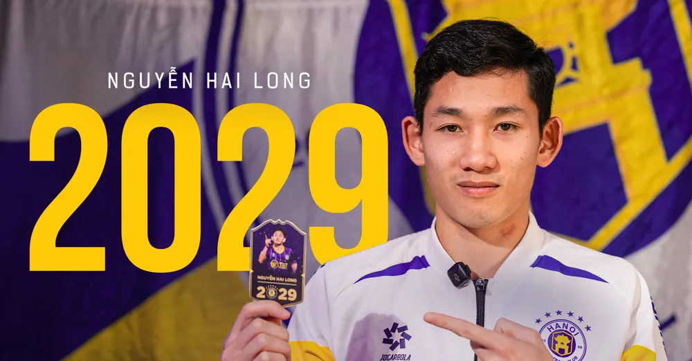 Tiền vệ Hai Long gia hạn hợp đồng thêm 3 năm với Hà Nội FC