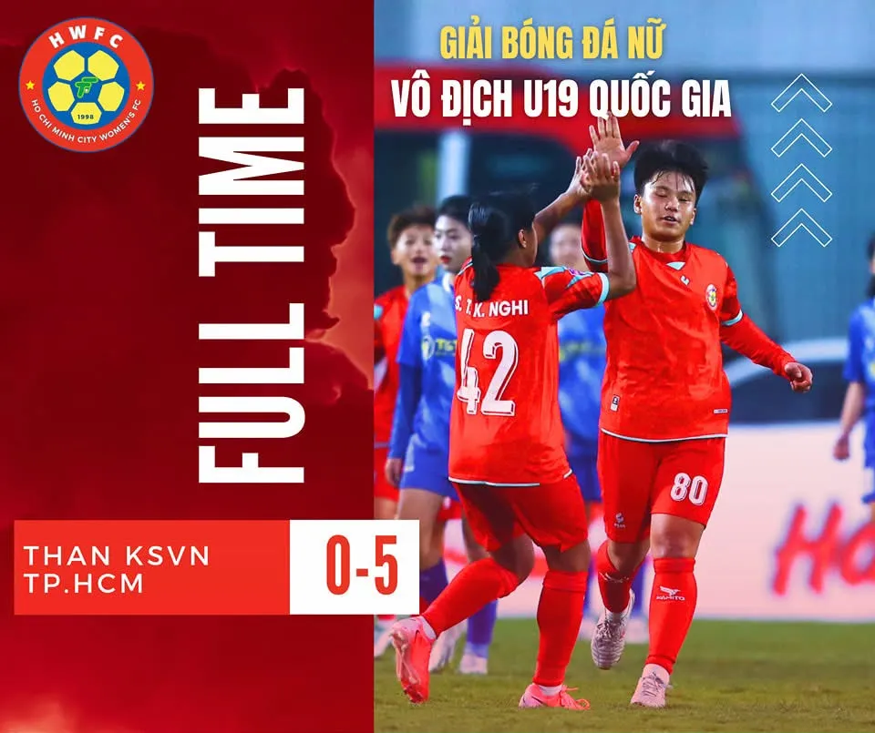 Đội TPHCM giành chiến thắng cách biệt nhất ở vòng 2. Ảnh: HCMC WFC