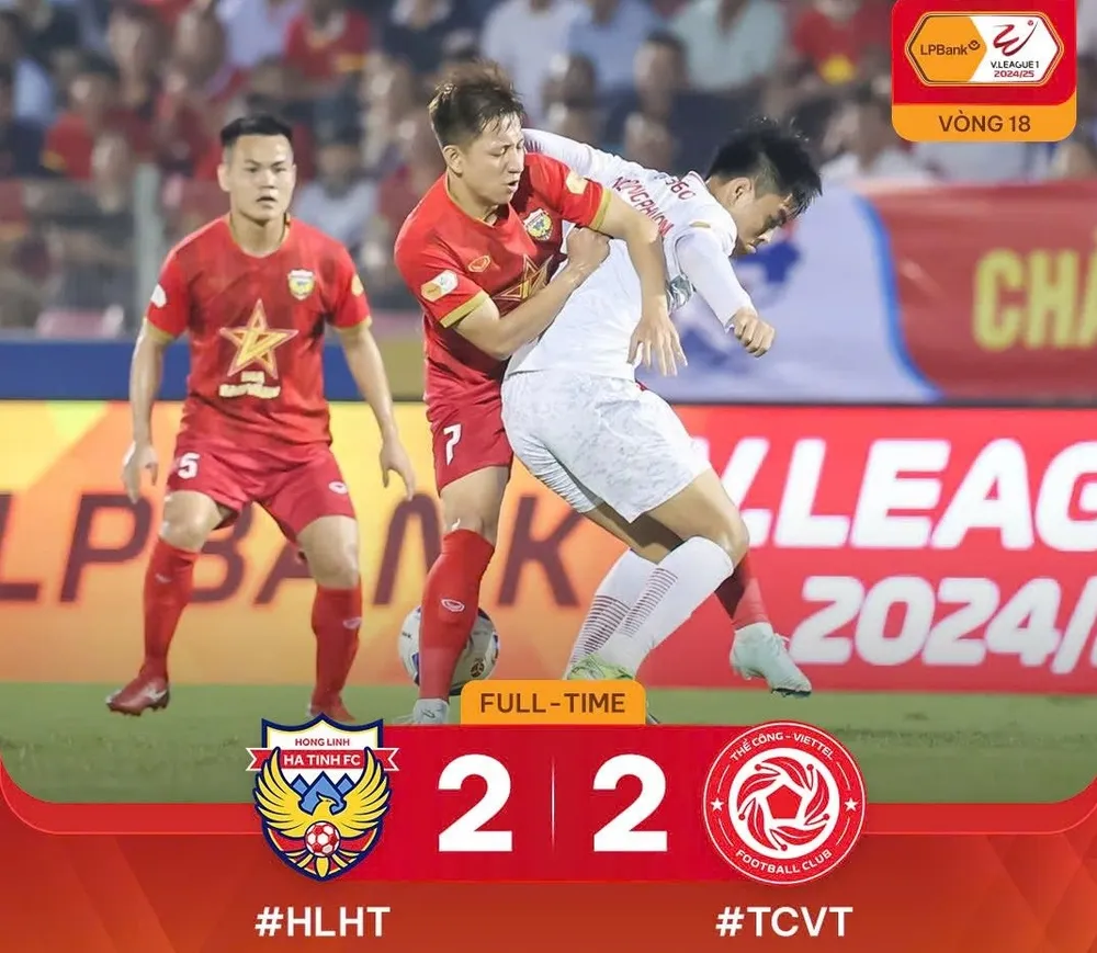 Hà Tĩnh với trận hòa thứ 13 kể từ đầu giải