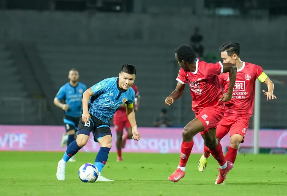 Quang Hải tỏa sáng với 2 pha kiến tạo. Ảnh: VPF