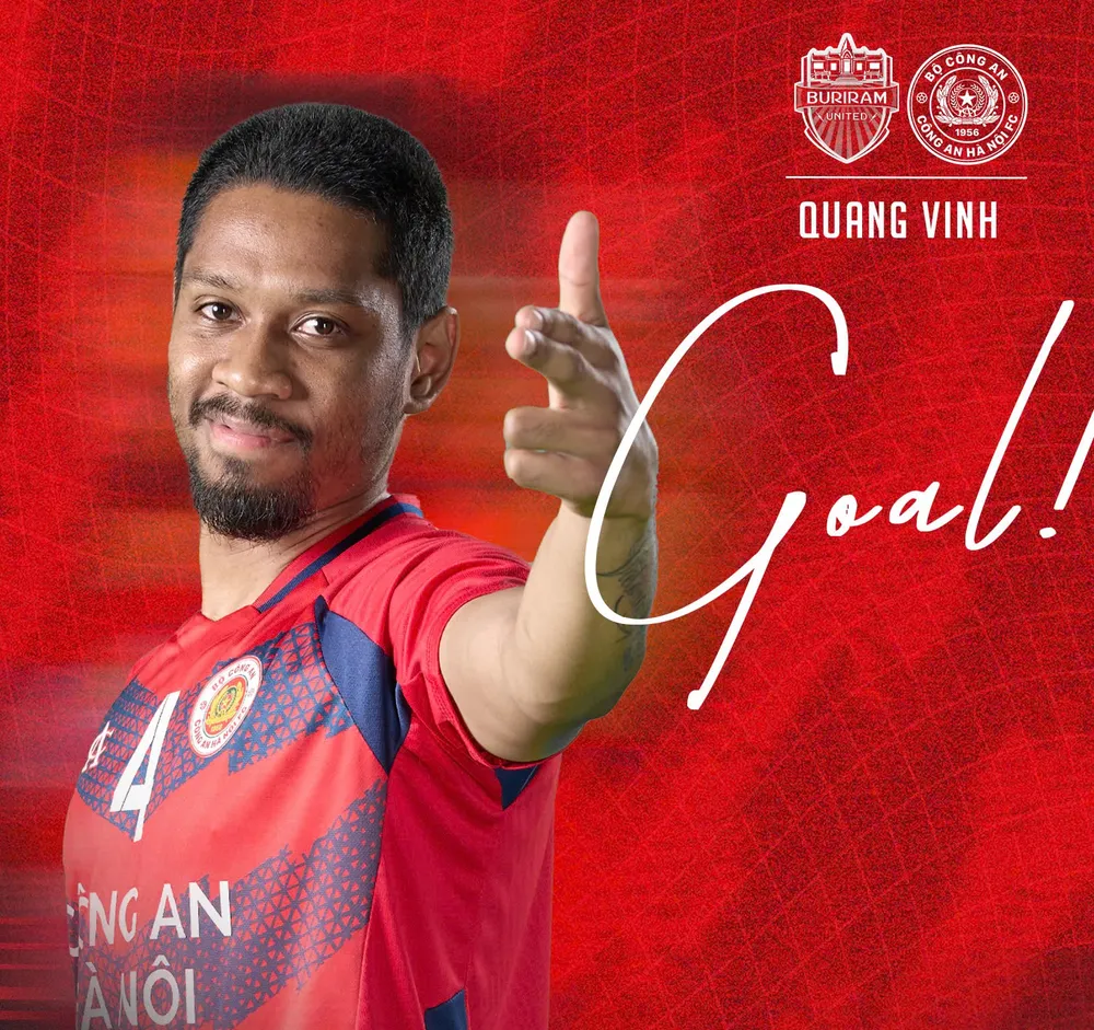 Quang Vinh lần đầu góp mặt ở đội tuyển Việt Nam. Ảnh: CAHNFC