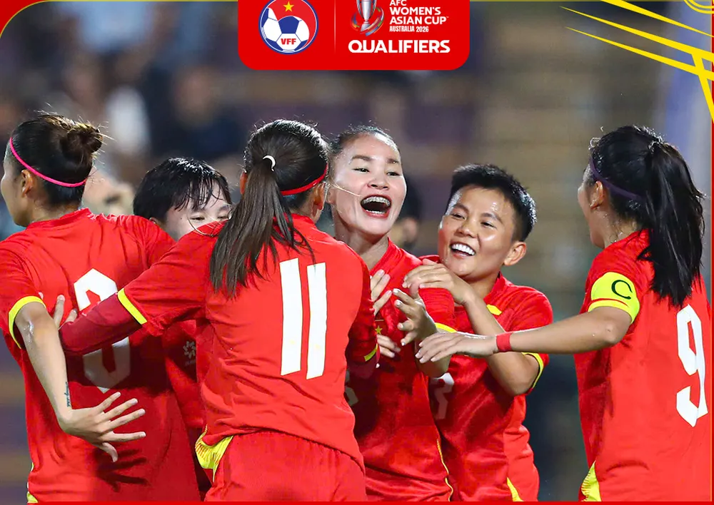 Đội tuyển nữ Việt Nam giành ngôi nhất bảng E vòng loại sau 3 trận toàn thắng.