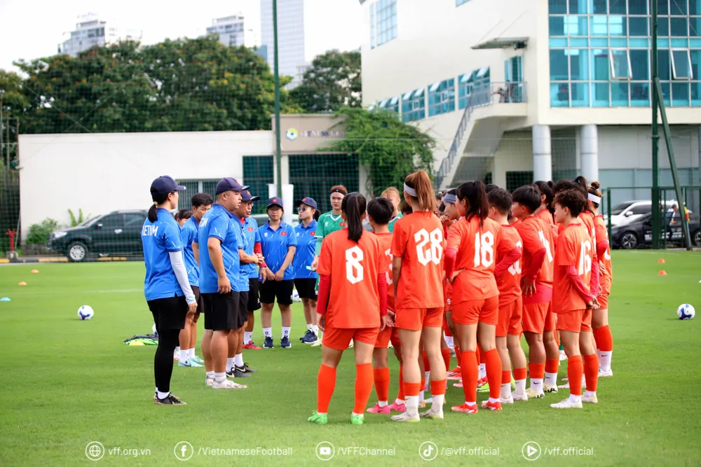 Đội U20 nữ Việt Nam chuẩn bị sang tập huấn tại Nhật Bản.