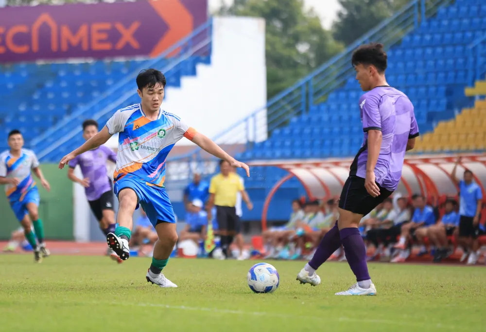 Becamex Bình Dương bất phân thắng bại cùng Đồng Nai trong trận giao hữu mới đây. Ảnh: ĐNFC