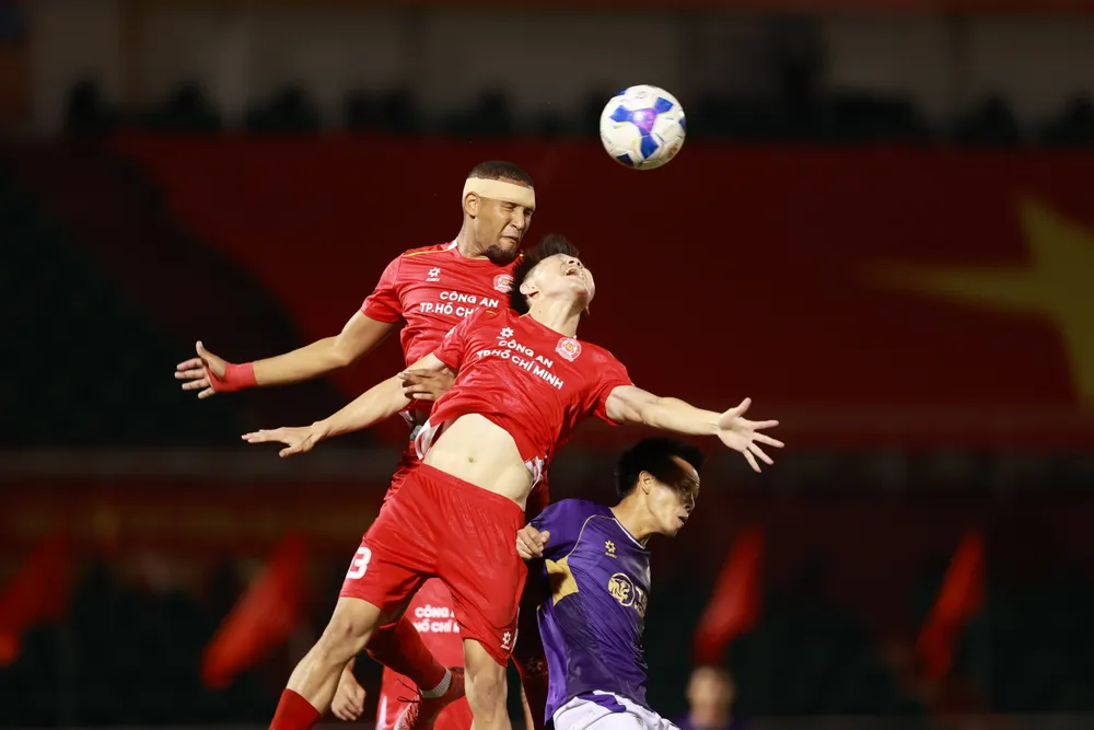 CLB Công an TPHCM có trận mở màn thuận lợi qua chiến thắng 2-1 trước CLB Hà Nội. Ảnh: DŨNG PHƯƠNG