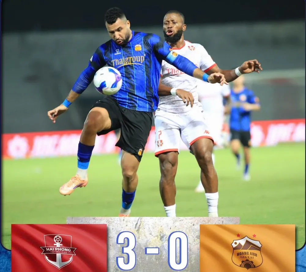 HA.GL không thể gây bất ngờ trong chuyến làm khách trên sân Lạch Tray. Ảnh: HAGLFC