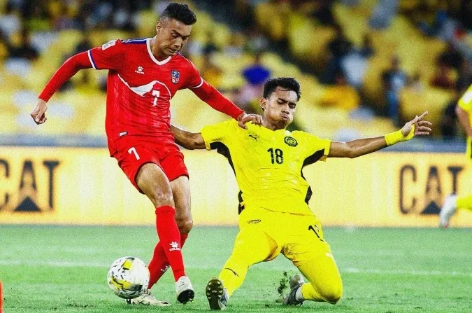 Malaysia giành chiến thắng khít khao trước Nepal. Ảnh: FAM