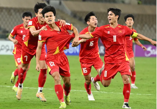 Minh Phúc ghi bàn thắng duy nhất trong trận thắng 1-0 của U23 Việt Nam trước U23 Trung Quốc hồi đầu năm 2025. Ảnh; AFC