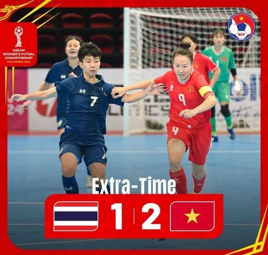 Thanh Hằng và các đồng đội vô địch Đông Nam Á 2024 sau khi thắng Thái Lan trong trận chung kết.