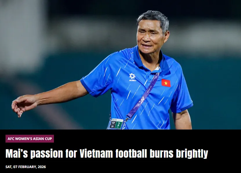 AFC nêu bật niềm đam mê bóng đá của HLV Mai Đức Chung