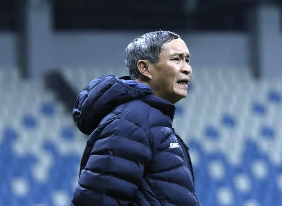 HLV Mai Đức Chung hài lòng về tinh thần của các cầu thủ trong trận đấu với đối thủ mạnh như Trung Quốc.