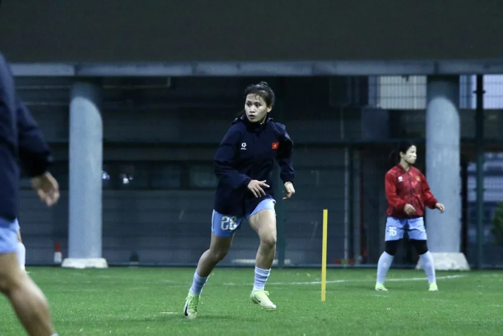 Nhiều cầu thủ trẻ tiếp tục được HLV Mai Đức Chung tạo cơ hội ở đợt tập trung lần này. 