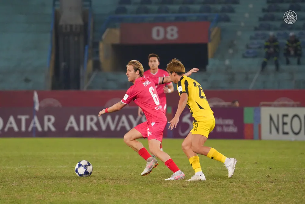 CLB CAHN thắng cách biệt 4-0 trước Tampines Rovers ở trận lượt đi. Ảnh: CAHNFC