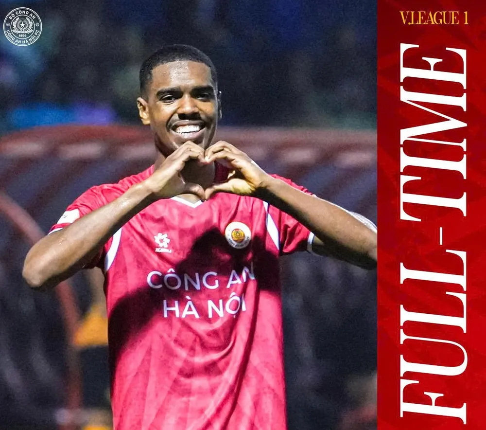 Sebastiao tỏa sáng với cú đúp cho CAHN. Ảnh: CAHN FC