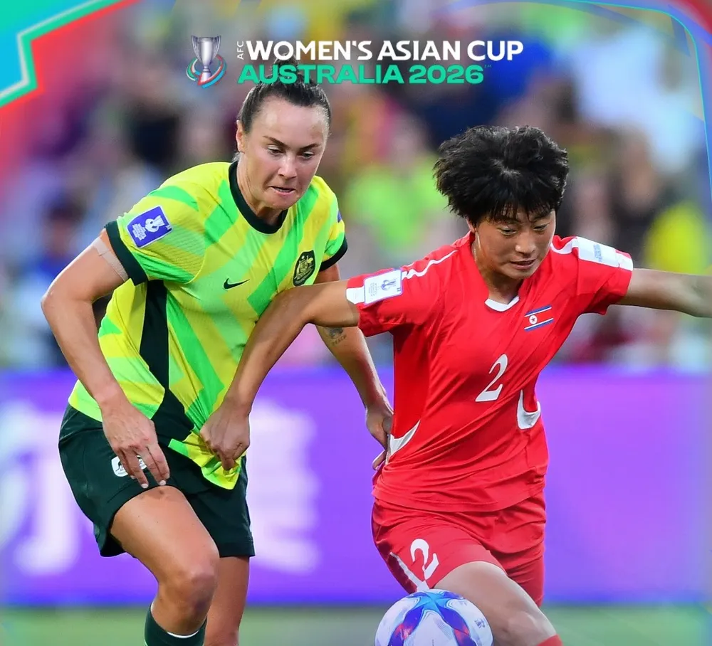 CHDCND Triều Tiên để thua ở trận Tứ kết từ những sai lầm ở hàng phòng ngự. Ảnh: AFC.