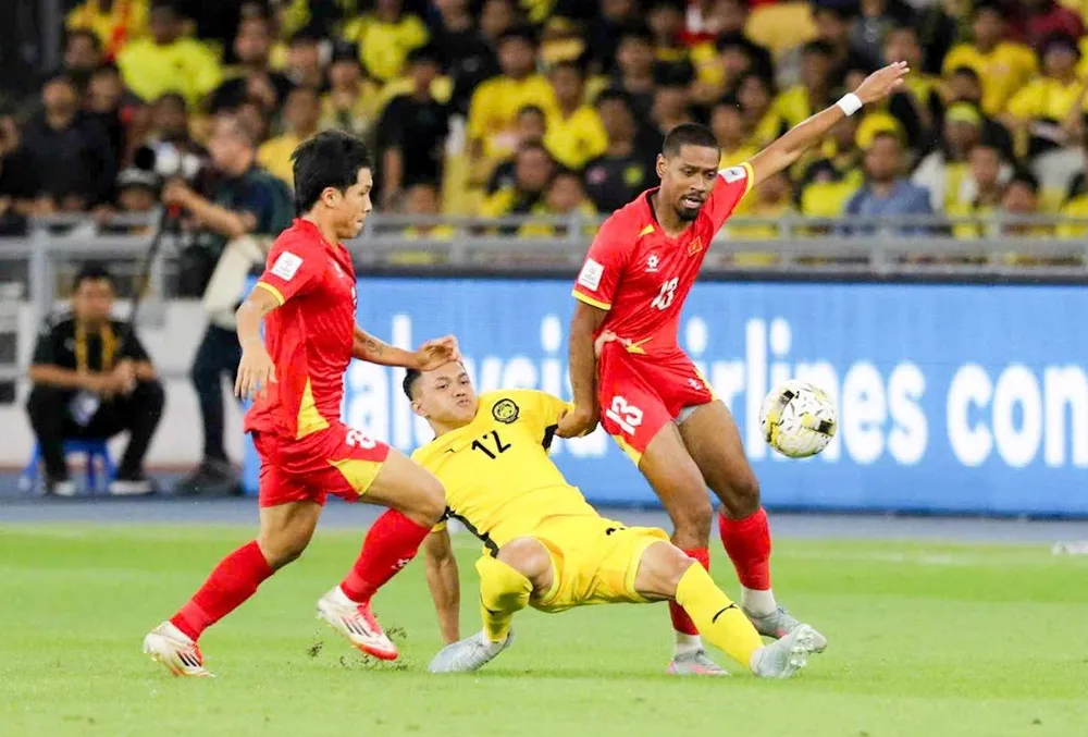 Đội tuyển Việt Nam đã sẵn sàng mục tiêu giành 3 điểm trước Malaysia vào ngày 31-3 tới đây. Ảnh: HỒ HẢI HOÀNG