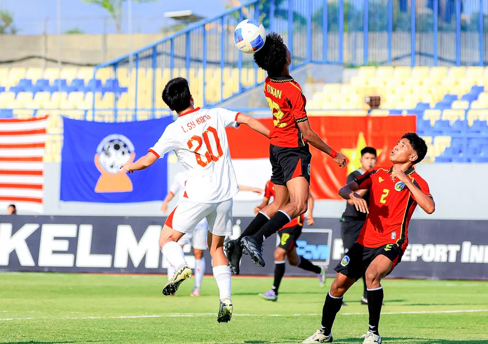 U17 Việt Nam tạo ấn tượng qua hai trận thắng thuyết phục trước Malaysia và Timor Leste. Ảnh: VFF