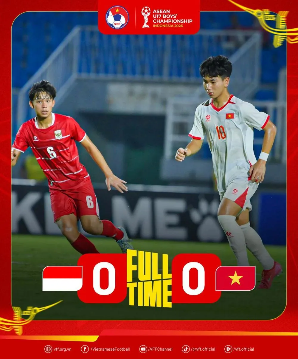 U17 Việt Nam vào bán kết với vị trí nhất bảng A. 