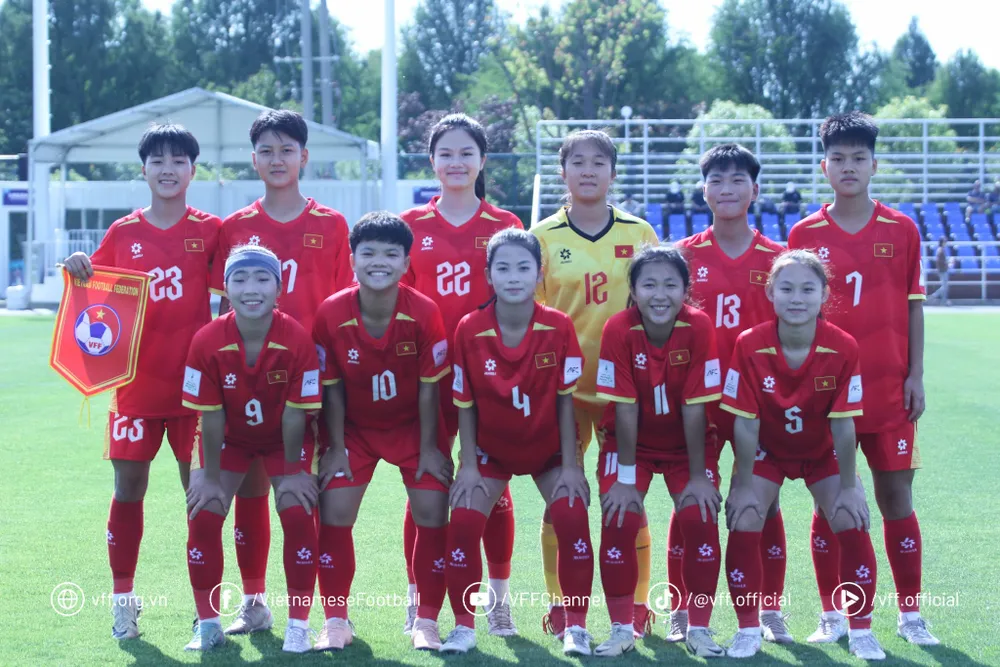 U17 nữ Việt Nam hướng đến mục tiêu tranh vé đi dự VCK U17 nữ World Cup 2026. Ảnh: ĐOÀN NHẬT