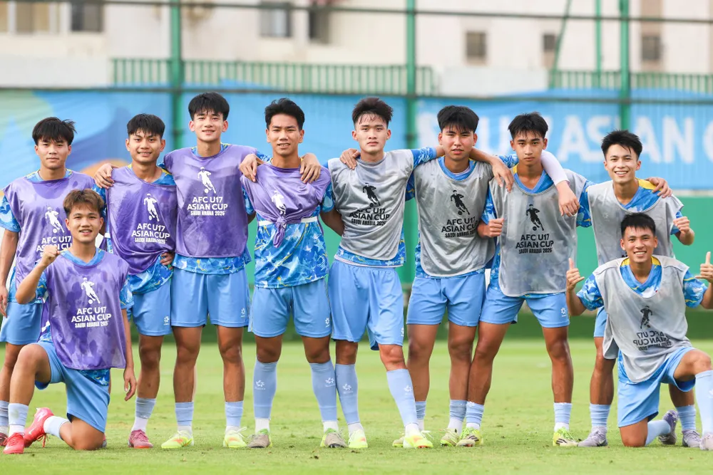 U17 Việt Nam sẵn sàng gặp U17 Hàn Quốc với tinh thần cao nhất. Ảnh: ĐOÀN NHẬT
