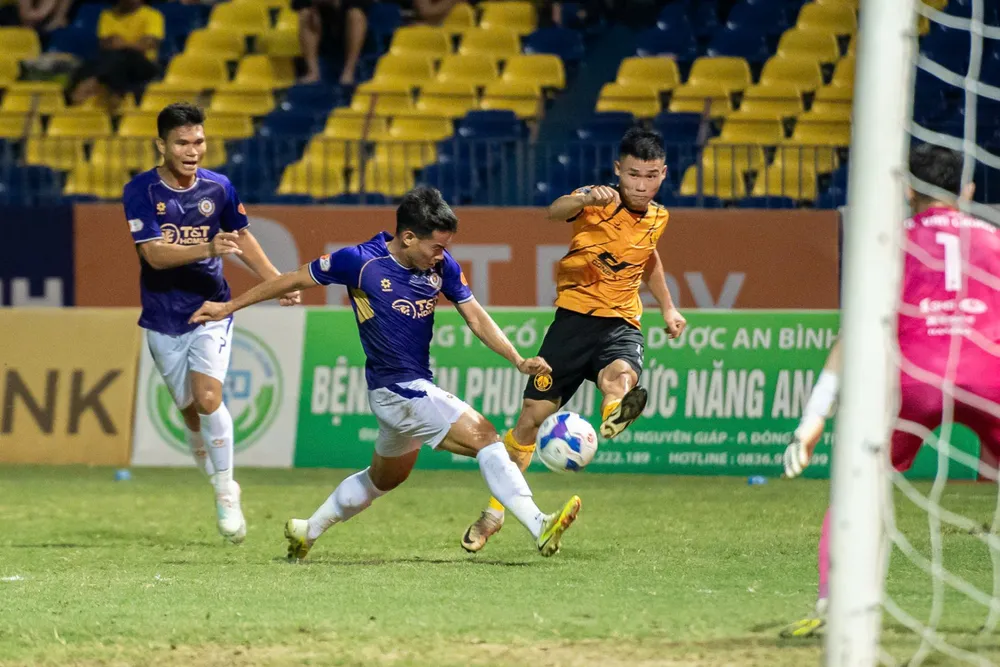 Thanh Hóa có phong độ tốt trong các trận vừa qua, trong đó có trận thắng 1-0 trước Hà Nội FC ở vòng 22. Ảnh: VPF