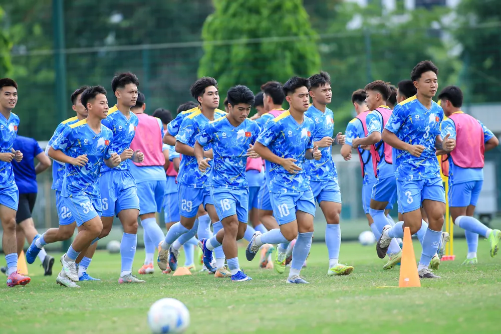 U19 Việt Nam sẵn sàng cho trận ra quân gặp U19 Timor Leste vào ngày 1-6. Ảnh: ĐOÀN NHẬT