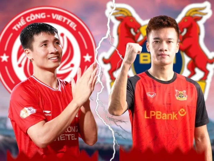 Nguyễn Hoàng Đức và các đồng đội vẫn còn hy vọng soán ngôi nhì bảng mà Thể Công Viettel đang nắm giữ. Ảnh: NBFC