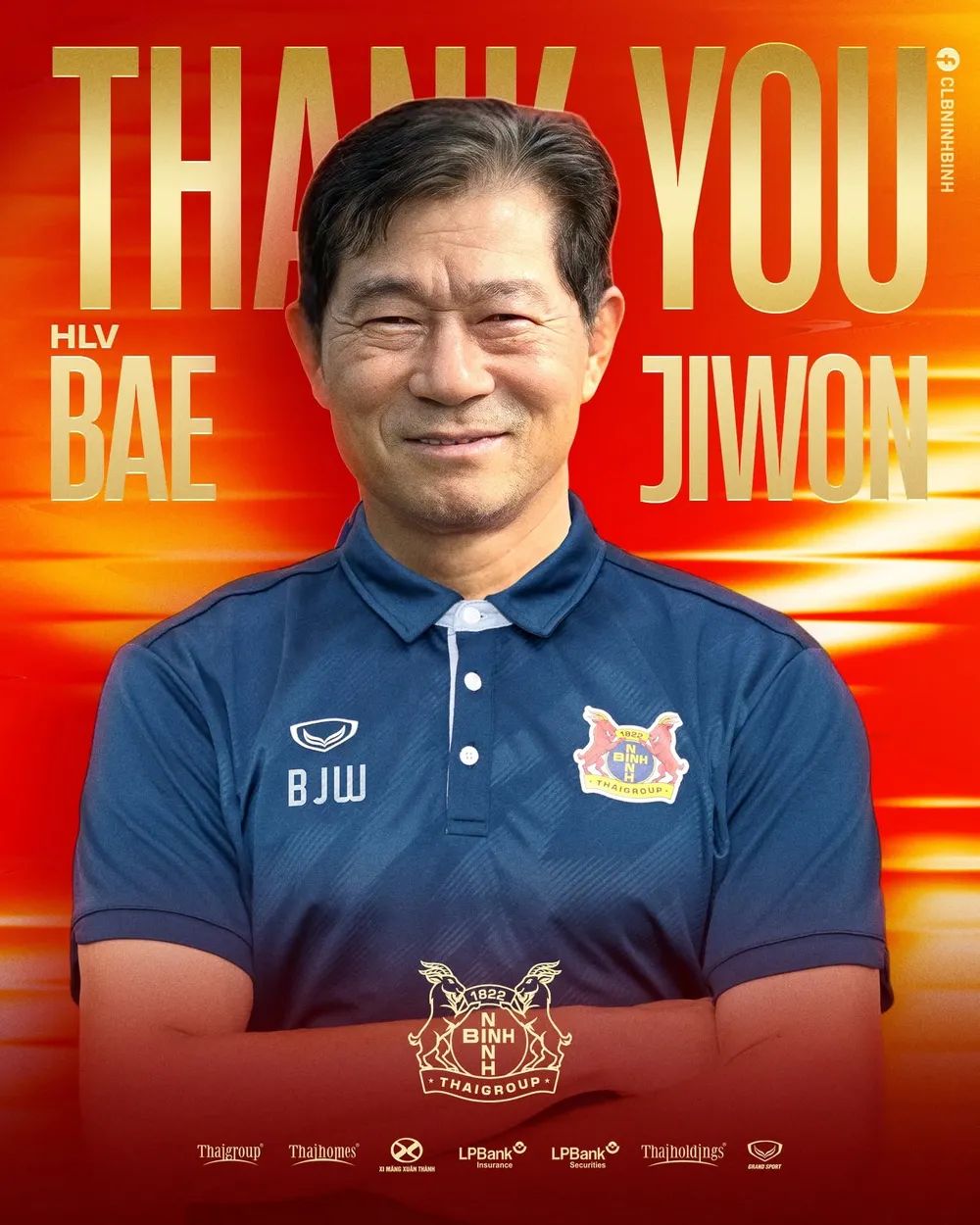 CLB Ninh Bình chia tay HLV người Hàn Quốc