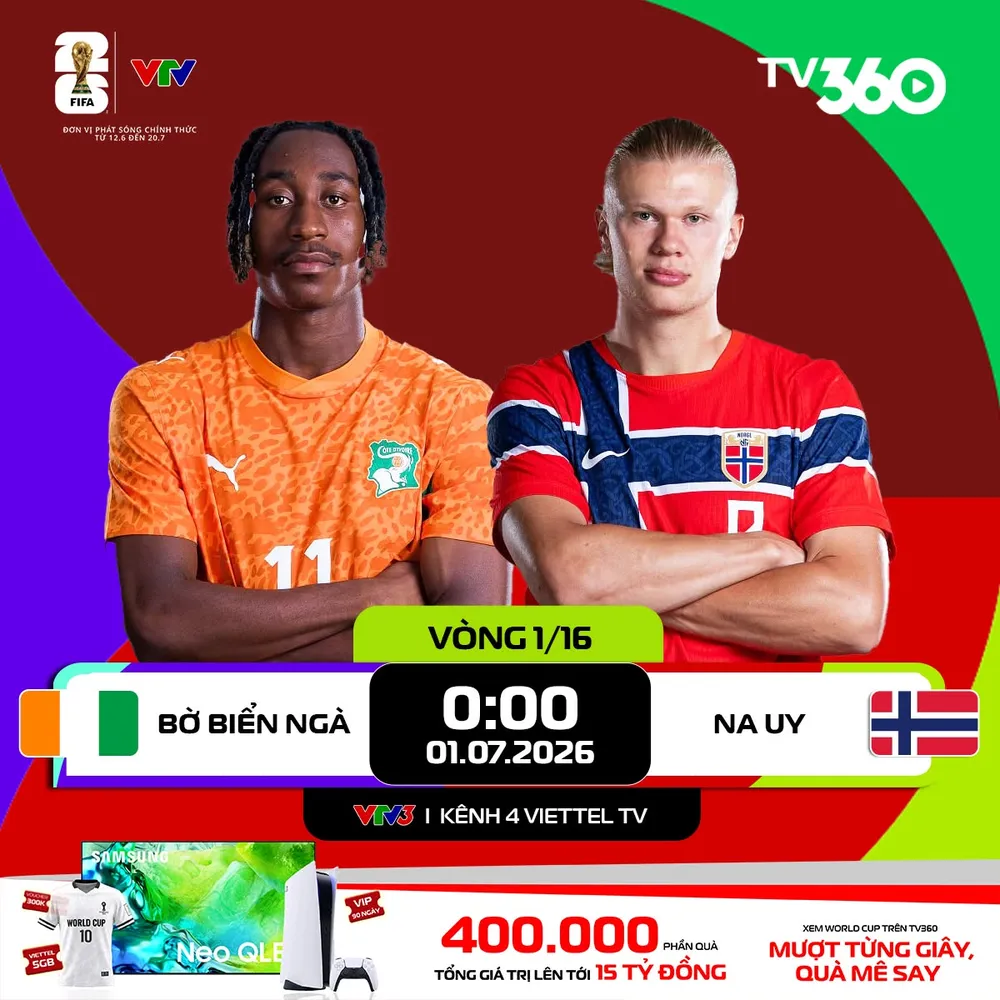 Lịch thi đấu ngày 1-7 World Cup 2026