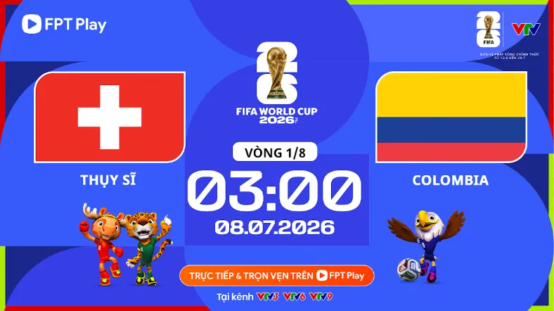 Lịch thi đấu vòng 1/8 World Cup 2026, ngày 8-7