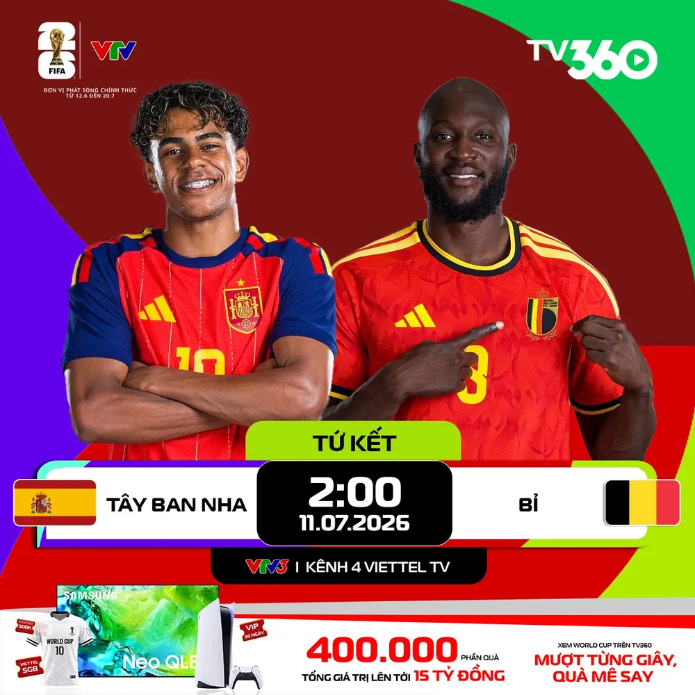 Lịch thi đấu tứ kết World Cup 2026, ngày 11-7