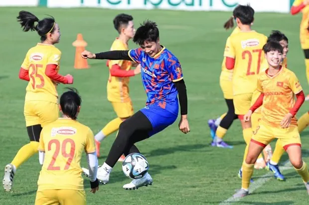 Đội tuyển nữ Việt Nam đang trong giai đoạn chuyển giao lực lượng cũng như ghế HLV trưởng. Ảnh: VFF