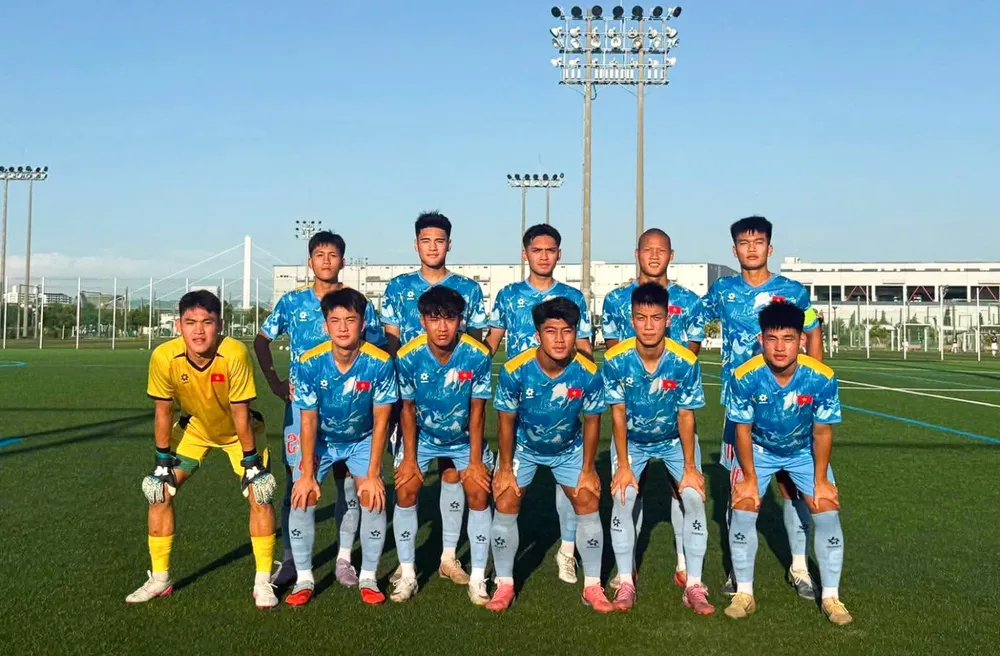 U20 Việt Nam đang thực hiện chuyến tập huấn kết hợp thi đấu 6 trận tại Nhật Bản.