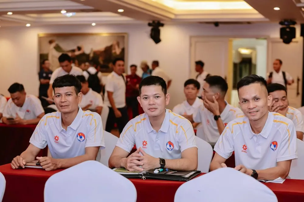 Đợt tập huấn này chủ yếu dành cho các giám sát, trọng tài điều hành giải hạng Nhất quốc gia 2026-2027. Ảnh: VFF
