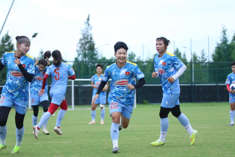 Đội tuyển nữ Việt Nam tự tin hướng đến ASIAD 20. Ảnh: ĐOÀN NHẬT