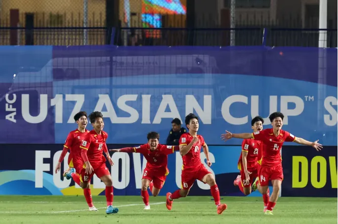 Đội tuyển U17 Việt Nam tạo cột mốc lịch sử khi giành vé dự VCK FIFA World Cup 2026. Ảnh: VFF
