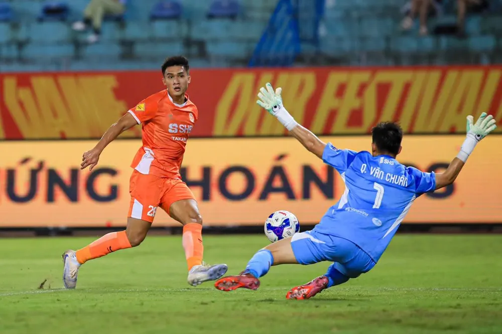 Đà Nẵng gây bất ngờ khi loại Hà Nội FC từ loạt sút luân lưu 11m. Ảnh: PVF.