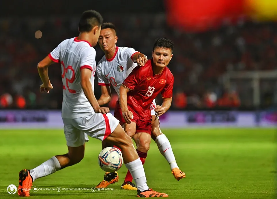 Tiền vệ Quang Hải vắng mặt ở FIFA ASEAN Cup 2026 do không bình phục kịp chấn thương. Ảnh: VFF