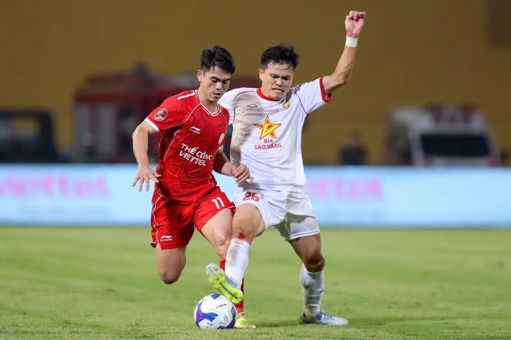 Thể Công Viettel tiếp tục thua trận ở đầu mùa V-League 2026-2027. Ảnh: MINH HOÀNG