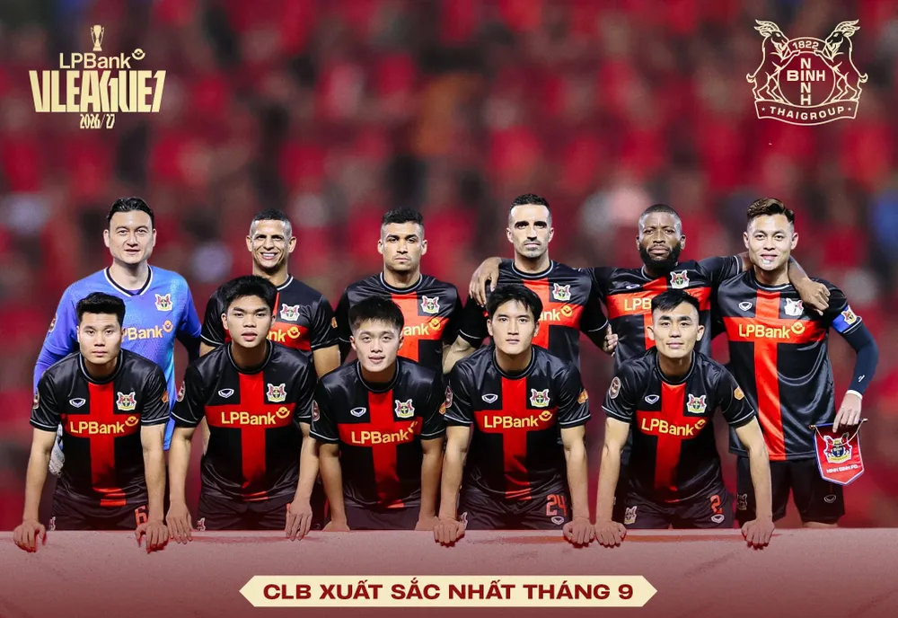 CLB Ninh Bình có tháng 9 thật ấn tượng. Ảnh: NBFC
