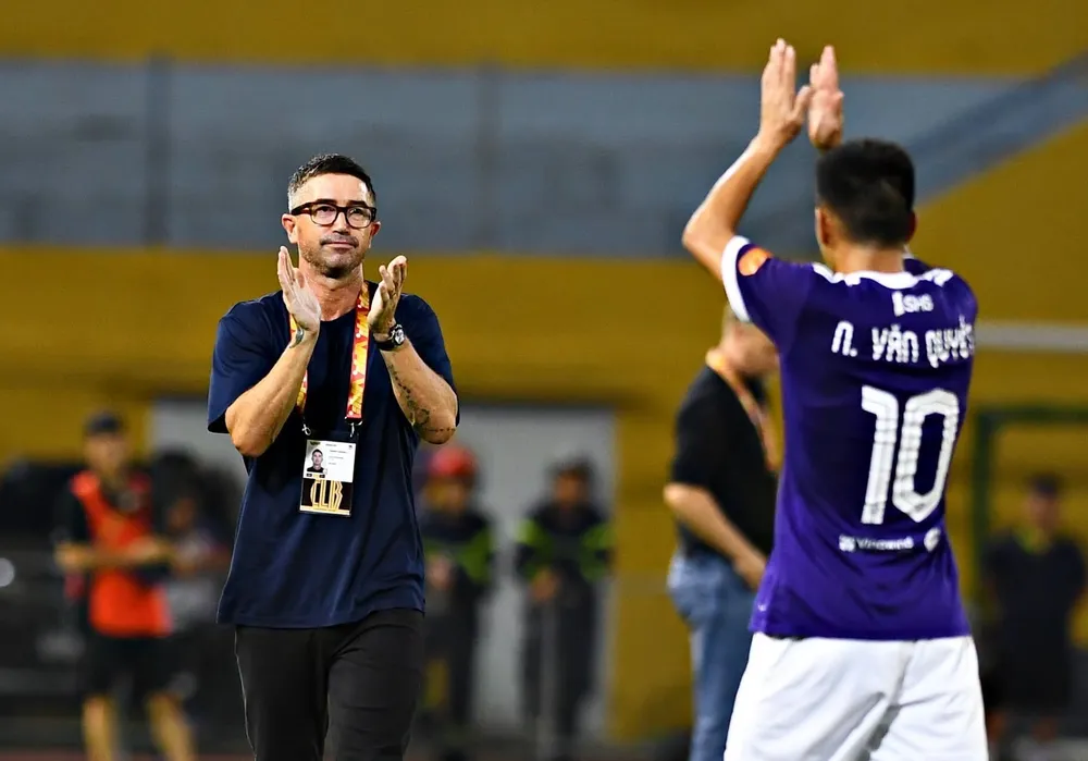 Hà Nội FC khuyết "tướng" trong cuộc so tài cùng Bắc Ninh ở vòng 6. Ảnh: HNFC