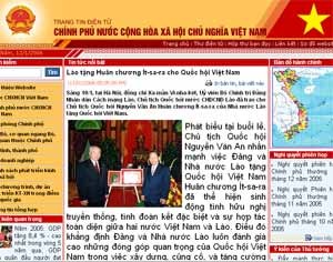 Vietnamese Government Website Makes Debut ảnh 1