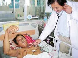 Bệnh nhân đột quỵ được tiêu sợi huyết bằng động mạch