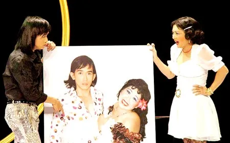 Hãy cho biết các nghệ sĩ trong ảnh này tên gì, tham gia tác phẩm nào, của tác giả, đạo diễn nào?