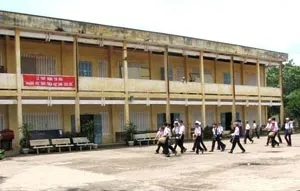 Học trong trường… sắp sập