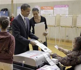 Ứng cử viên Barak Obama chiến thắng